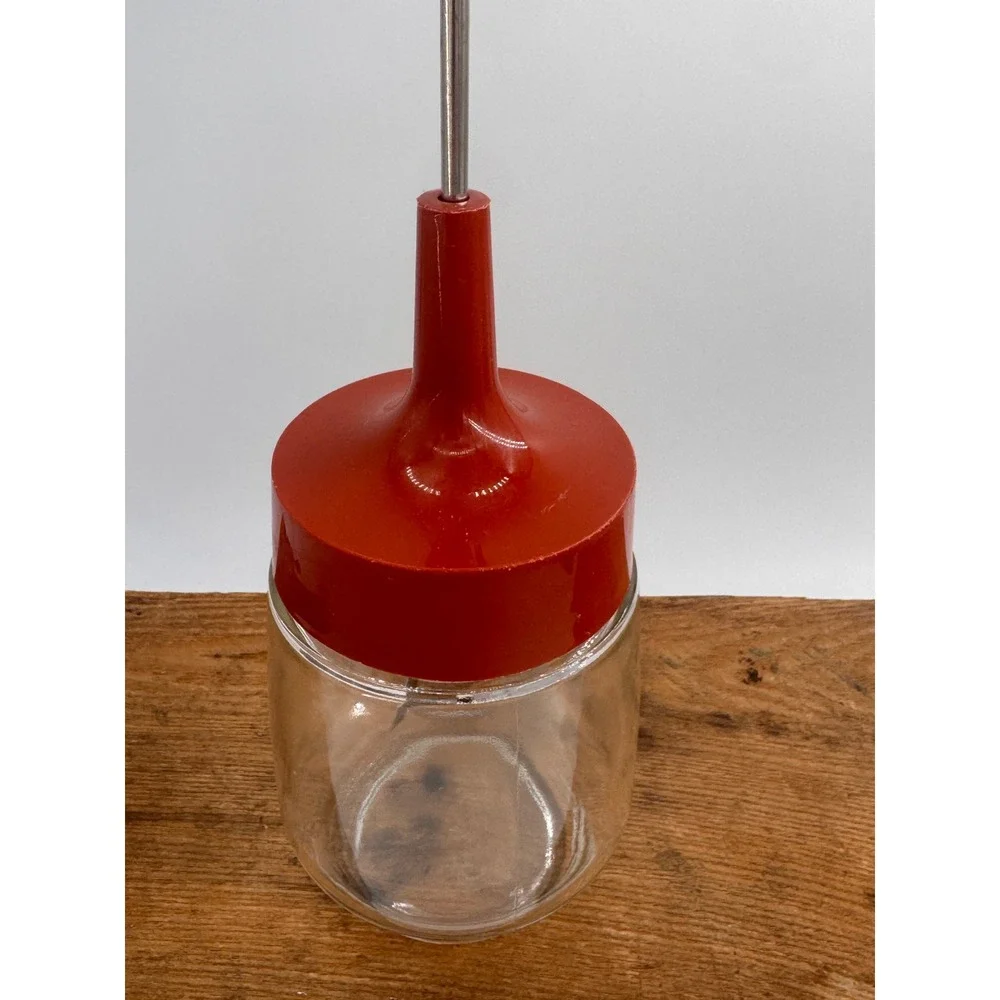 VTG Gemco Glass Nut Vegetable Chopper Top Terracotta Stainless Steel‎ Blades